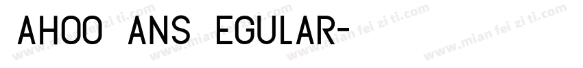 Yahoo Sans Regular字体转换